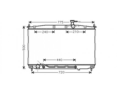 Radiator, engine cooling 82002174 International Radiators