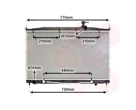 Radiator, engine cooling 82002174 International Radiators, Image 2