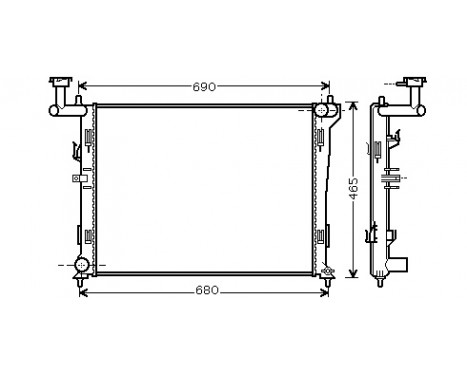 Radiator, engine cooling 82002179 International Radiators