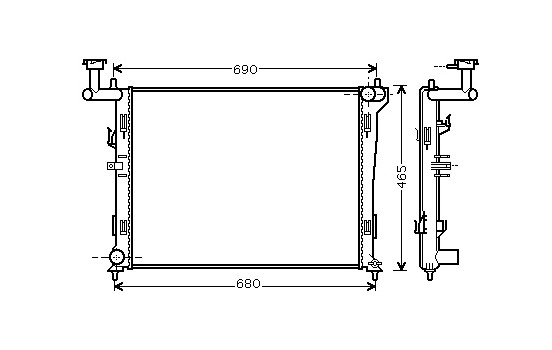 Radiator, engine cooling 82002179 International Radiators