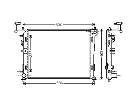 Radiator, engine cooling 82002180 International Radiators