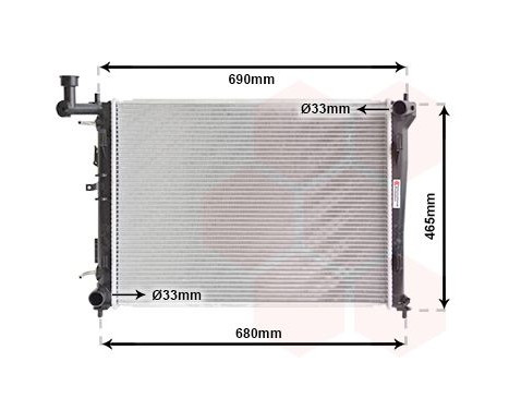 Radiator, engine cooling 82002180 International Radiators, Image 2