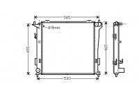 Radiator, engine cooling 82002181 International Radiators