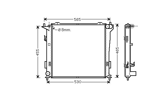 Radiator, engine cooling 82002181 International Radiators