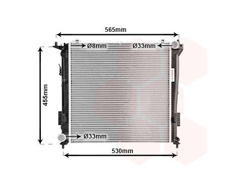 Radiator, engine cooling 82002181 International Radiators, Image 2