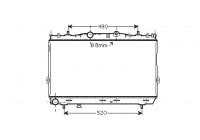 Radiator, engine cooling 82002187 International Radiators