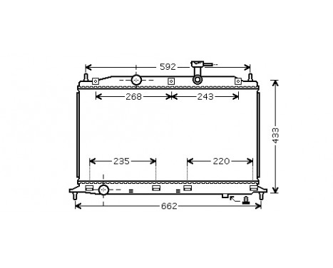 Radiator, engine cooling 82002188 International Radiators
