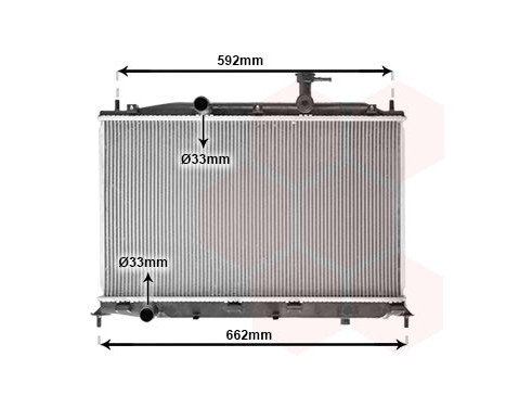 Radiator, engine cooling 82002188 International Radiators, Image 2