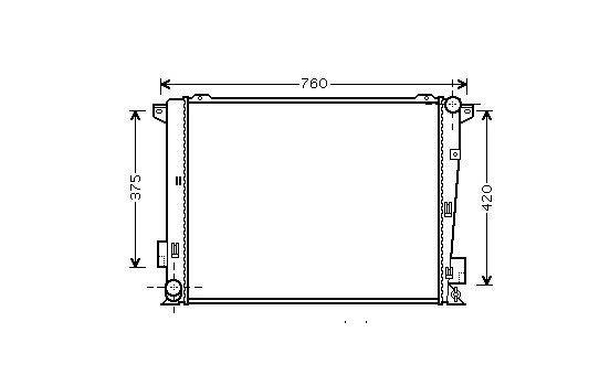 Radiator, engine cooling 82002191 International Radiators