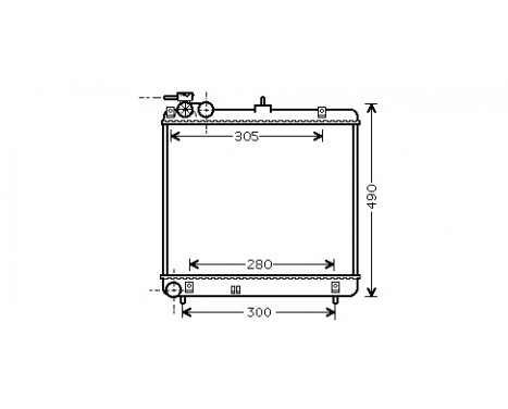 Radiator, engine cooling 82002192 International Radiators