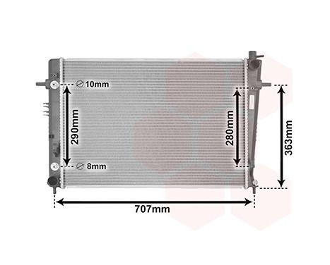 Radiator, engine cooling 82002203 International Radiators, Image 2