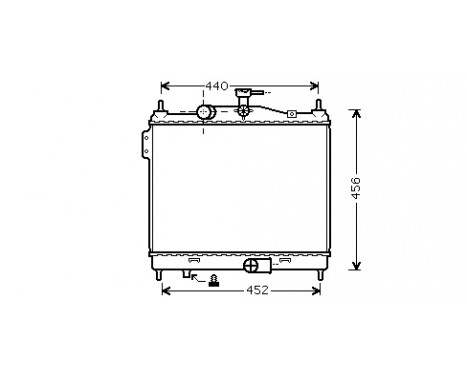 Radiator, engine cooling 82002206 International Radiators