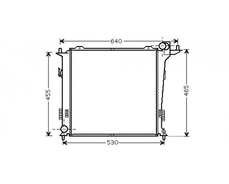 Radiator, engine cooling 82002207 International Radiators