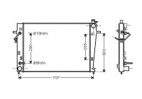 Radiator, engine cooling 82002247 International Radiators