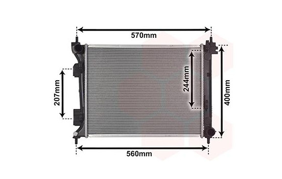 Radiator, engine cooling 82002274 International Radiators, Image 2