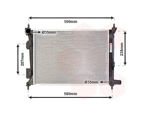 Radiator, engine cooling 82002277 International Radiators, Image 2