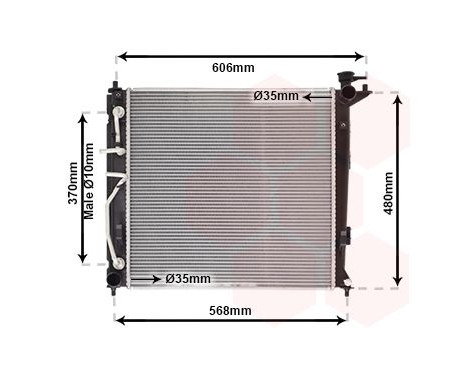 Radiator, engine cooling 82002282 International Radiators, Image 2