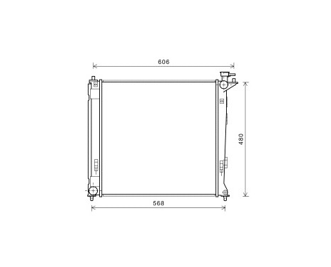 Radiator, engine cooling 82002284 International Radiators