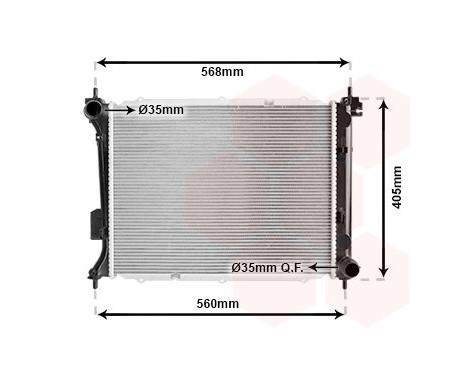 Radiator, engine cooling 82002309 International Radiators, Image 2