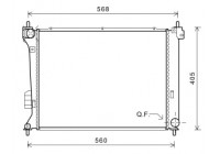 Radiator, engine cooling 82002309 International Radiators