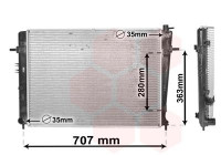 Radiator, engine cooling 82002328 International Radiators
