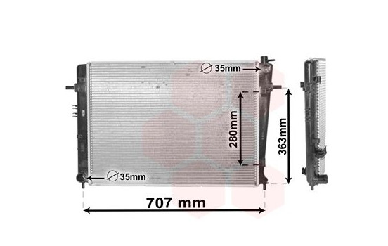 Radiator, engine cooling 82002328 International Radiators