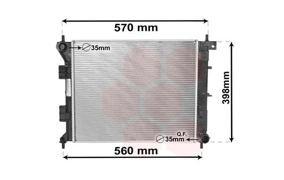 Radiator, engine cooling 82002338 International Radiators