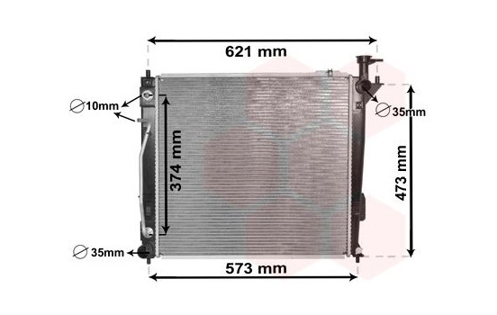 Radiator, engine cooling 82002339 International Radiators