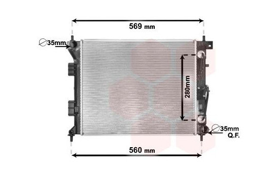 Radiator, engine cooling 82002351 International Radiators