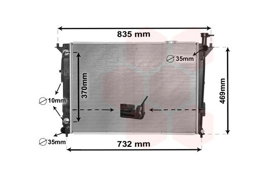 Radiator, engine cooling 82002352 International Radiators