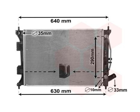 Radiator, engine cooling 82002381 International Radiators