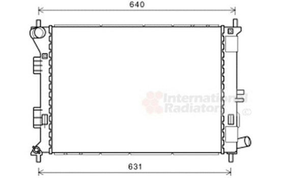 Radiator, engine cooling 82002420 International Radiators, Image 2