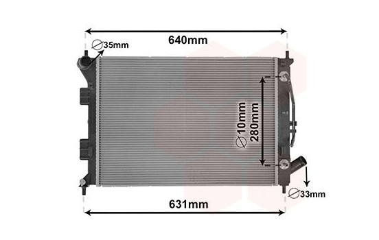 Radiator, engine cooling 82002436 International Radiators
