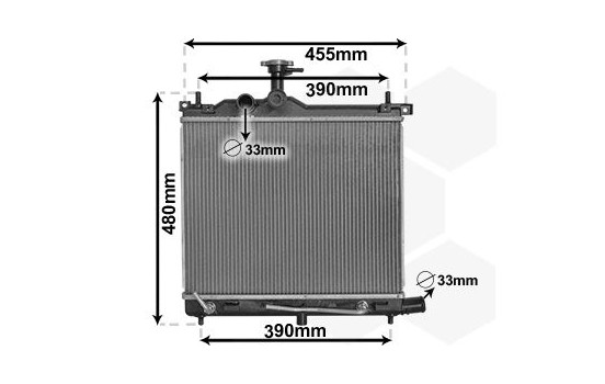 Radiator, engine cooling 82012704 International Radiators