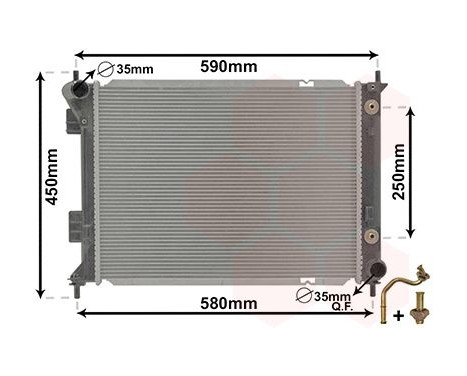 Radiator, engine cooling 82012709 International Radiators