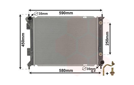 Radiator, engine cooling 82012709 International Radiators