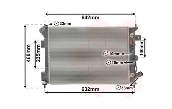Radiator, engine cooling 82012713 International Radiators