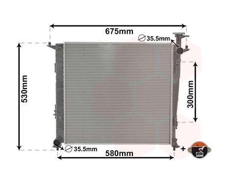 Radiator, engine cooling 82012715 International Radiators Plus