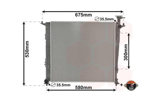 Radiator, engine cooling 82012715 International Radiators Plus