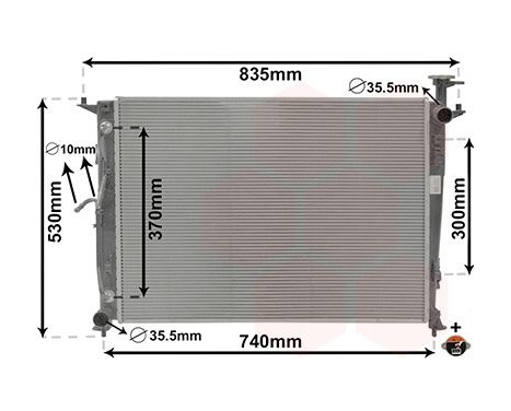 Radiator, engine cooling 82012716 International Radiators Plus