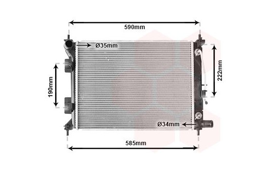 Radiator, engine cooling 82012725 International Radiators