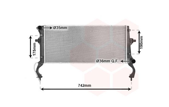 Radiator, engine cooling 82012735 International Radiators