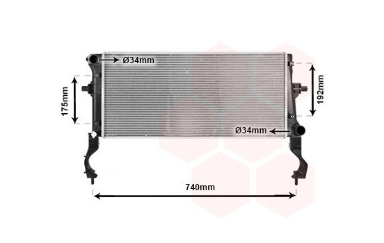 Radiator, engine cooling 82012738 International Radiators