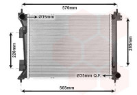 Radiator, engine cooling 82012739 International Radiators