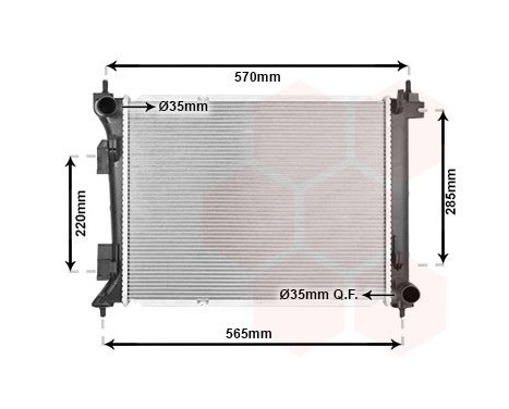 Radiator, engine cooling 82012739 International Radiators