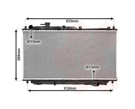 Radiator, engine cooling 83002016 International Radiators, Image 2