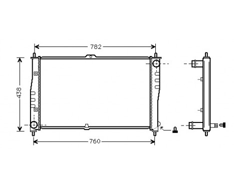 Radiator, engine cooling 83002018 International Radiators