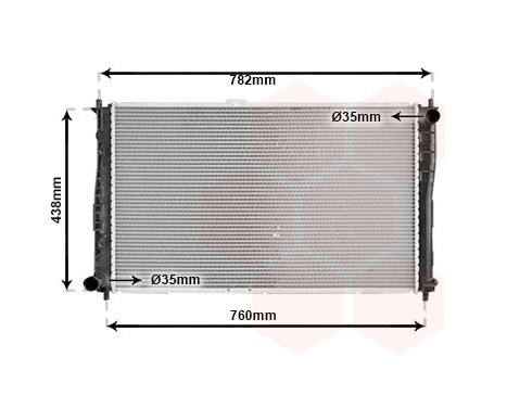 Radiator, engine cooling 83002018 International Radiators, Image 2