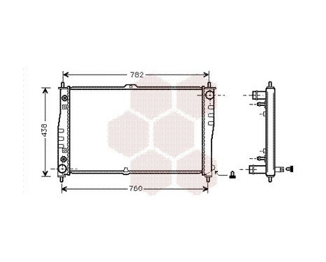 Radiator, engine cooling 83002019 International Radiators, Image 2