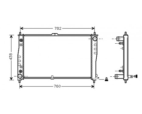Radiator, engine cooling 83002019 International Radiators